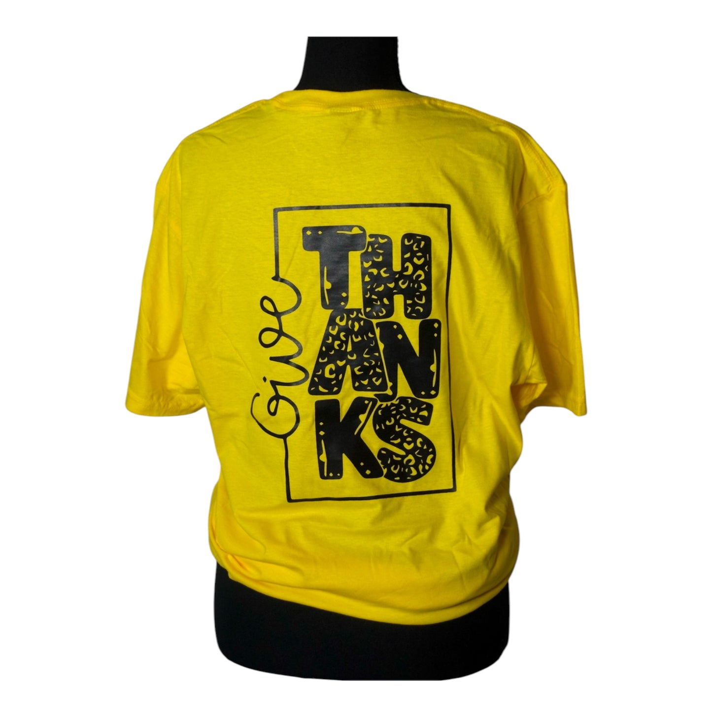 Give Thanks Tee (Medium) Front Pocket & Back